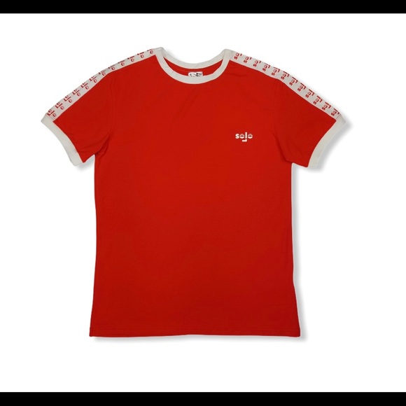 Solo crewneck T-shirts logo on side sleeves - Picture 4 of 5